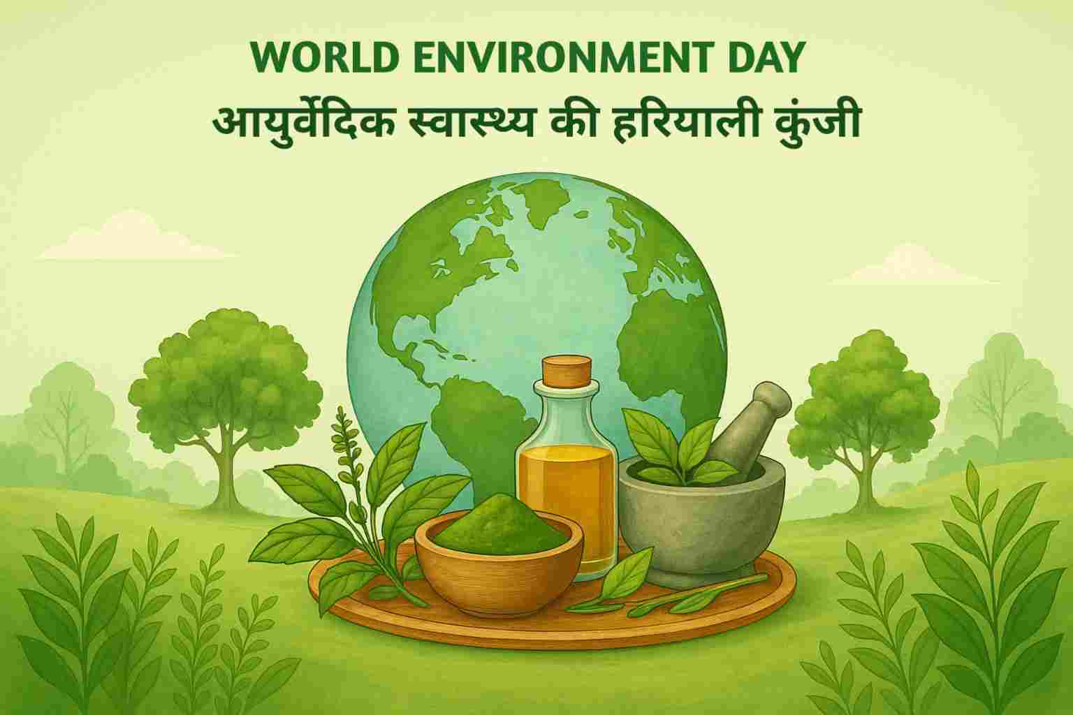 World Environment Day 2025 : आयुर्वेदिक स्वास्थ्य की हरियाली कुंजी